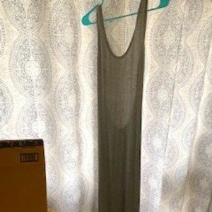 Grey Open back Maxi